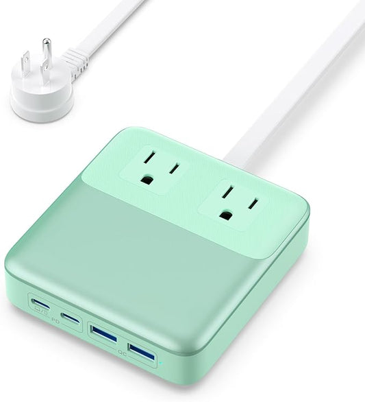 135W Charging Station USB C Power Strip, 6-in-1 GaN USB C Charger Block by Feob