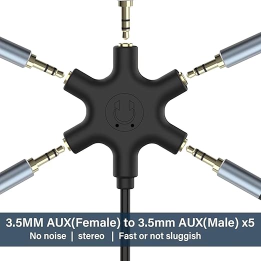 5-Jack Multi-Headphone Audio Splitter Injection Molding - Image 4