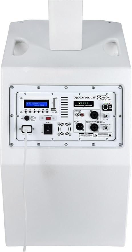 Rockville TITAN ARRAY SYSTEM White, 3200W Powered Column Array Speaker System - Image 5