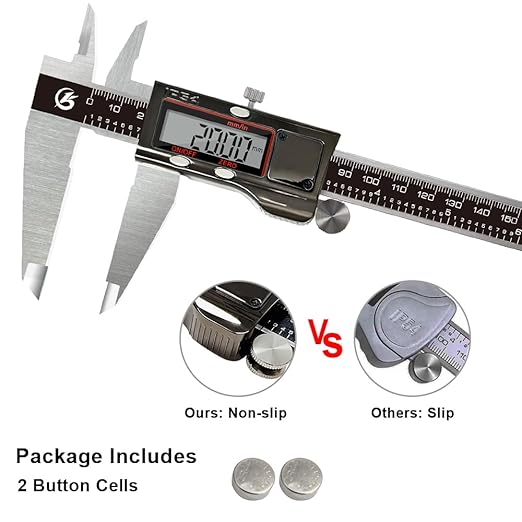 KETOTEK Digital Caliper 8" Electronic Caliper IP54 Splash Proof, Measuring Tool - Image 5
