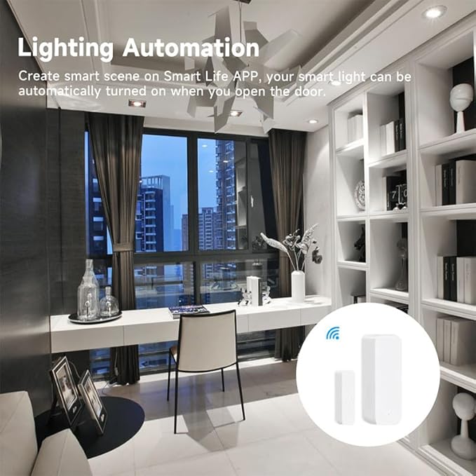 IHSENO WiFi Door Window Sensor, Smart Door Open/Closed Detector - Image 4