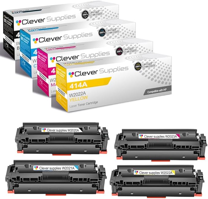 CS Replacement Compatible with HP MFP M480f Toner Cartridge W2020A W2021A by CleverSupplies