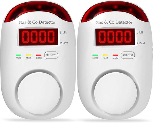 2 Packs Gas & Carbon Monoxide Detectors by ProductCategory