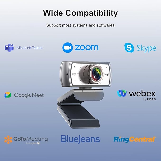Wide Angle Webcam, 120 Degree Large View Spedal 920 Pro Video Conference Camera - Image 7