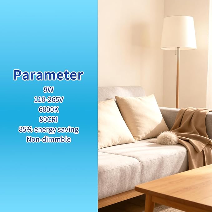 LQ BSDERA 2PK Full Spectrum Light Bulbs, 6000K Natural Light That Mimic Sunlight - Image 7