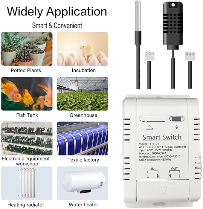 WiFi Temperature Controller Sensor Module Wireless Remote Control - Image 2