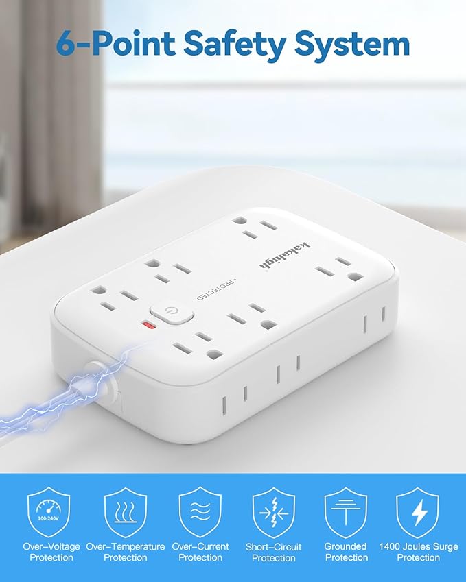 Extension Cord with Outlet Cover & Multi USB- 5 FT, Ultra Thin Outlet Concealer - Image 8