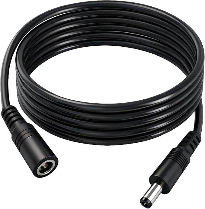 2pcs 16AWG DC Power Extension Cable 5.5mmx 2.1mm Male to Female Connection Cable by IMIYORE