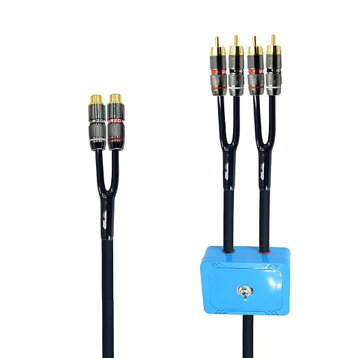 1.5ft Sound Channel swicher 2 female to 4 male RCA Switch Selector 2 in 1 Out by Arklove