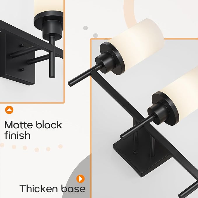 AONEON Vanity Lighting Fixtures Oil Rubbed Bronze 3-Light - Image 7