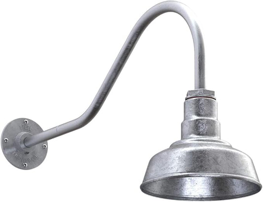 Steel Lighting Co. Hawthorne Barn Light | Outdoor Wall Mounted | 8 inch Dome | by SteelLightingCo