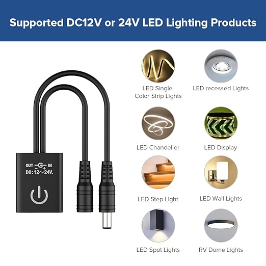 BTF-LIGHTING DC12v-24v MAX 3A Touchless Hand Wave Mini IR Sensor Switch - Image 5
