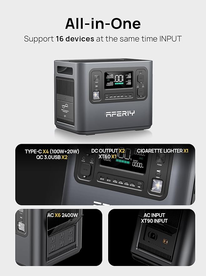 AFERIY Portable Power Station AF-P210 2048Wh | 2400W - Image 9