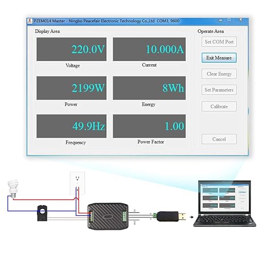 AC Current Voltage Power Energy Frequency Power Factor Communication Module - Image 3