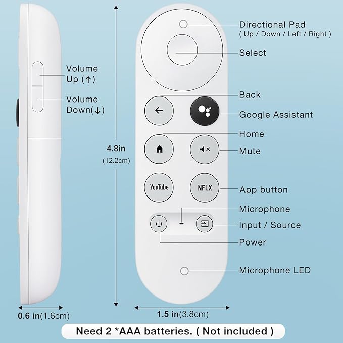 Replacement for Google-Chromecast-Remote, for Chromecast - Image 8