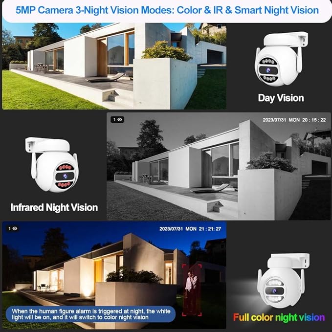 8CH Plug&Play Wireless Cameras for Home Security, 4x1920P 5MP IP67 IR&Full - Image 7