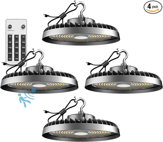 Lightdot Smart 250W LED High Bay Shop Light 37500lm Commercial Bay Lighting by LightdotLighting