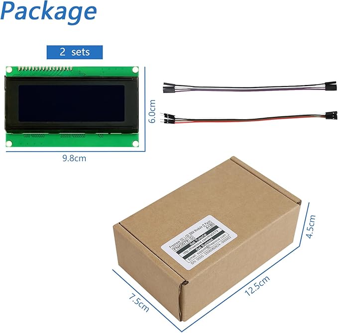 Freenove I2C IIC LCD 2004 Module, TWI Serial 20x4 Display, Compatible - Image 5