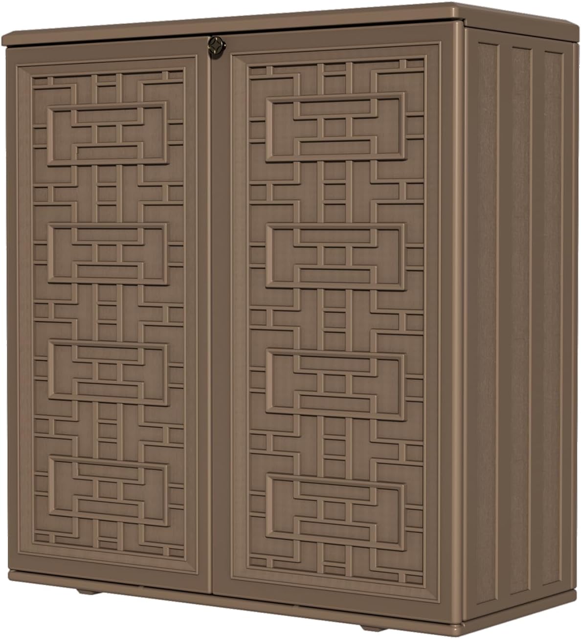 homspark indoor/outdoor storage cabinet with doors and shelf, main product view