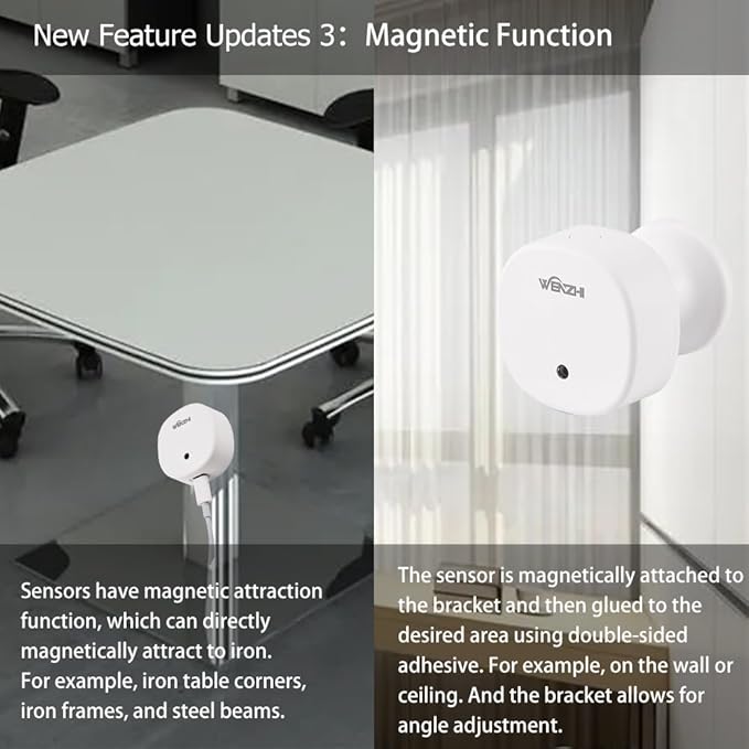 Presence Sensor, WenzhiIoT Smart Motion Sensor Zigbee 5.8 GHz Radar MmWave - Image 6