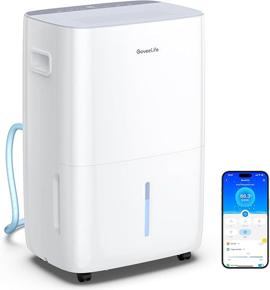 GoveeLife Dehumidifier for Home 4, 500 Sq. Ft. 50 to 137 Pint by GoveeLife