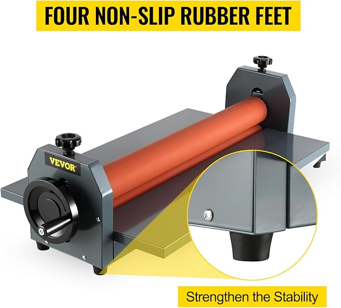 VEVOR 29.5 Inch Cold Laminator Machine 10mm Manual Vinyl Photo Film Cold - Image 11