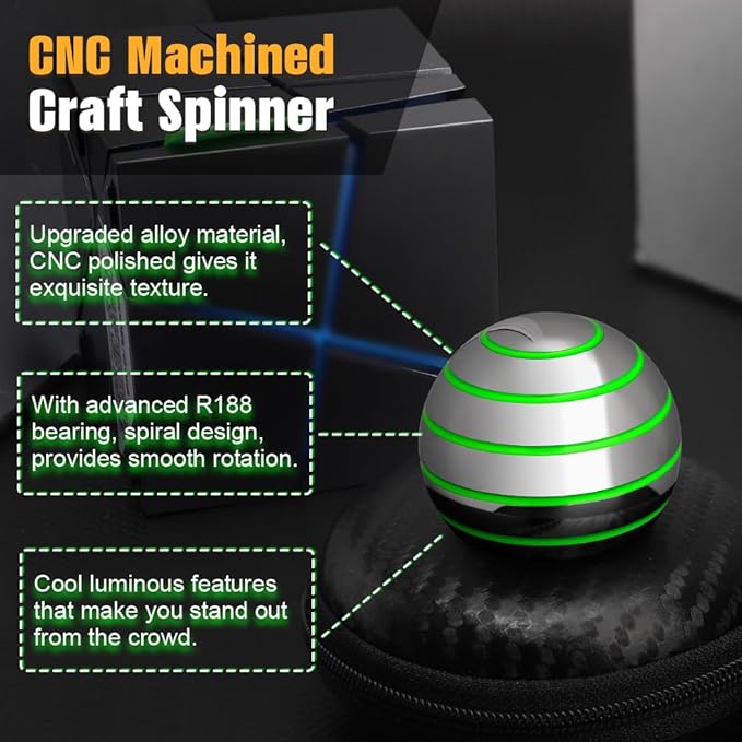 Kinetic Spinning Desk Toy Glow in The Dark - Image 5