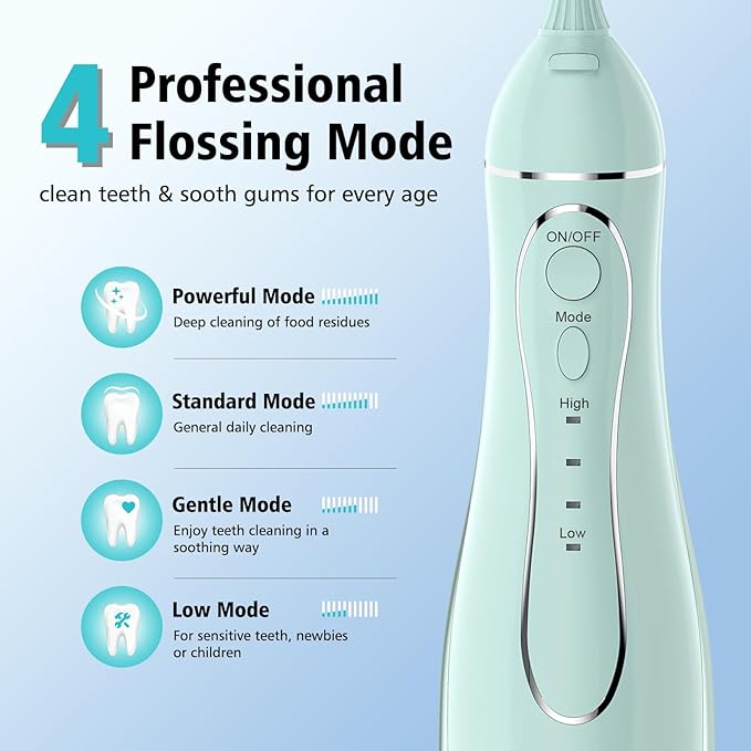 Leominor Water Dental Flosser Pick - Image 2