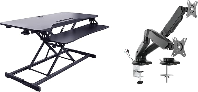 Rocelco 43" Height Adjustable Standing Desk Converter by Rocelco