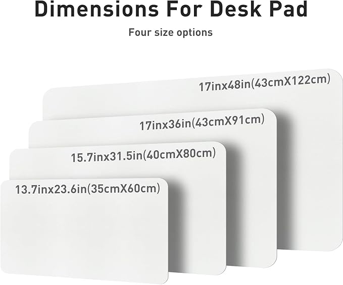 Aothia Leather Desk Pad Protector, Mouse Pad, Office Desk Mat, Non-Slip PU - Image 7