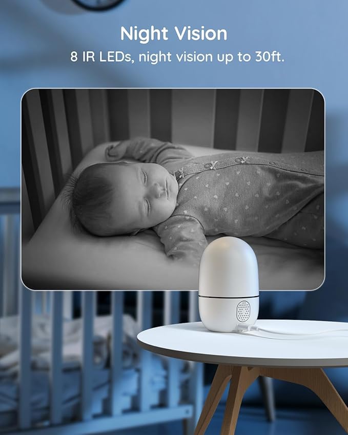 virtavo XD1 Indoor Security WiFi Camera, No Subscription Required, Dual-Lens - Image 5