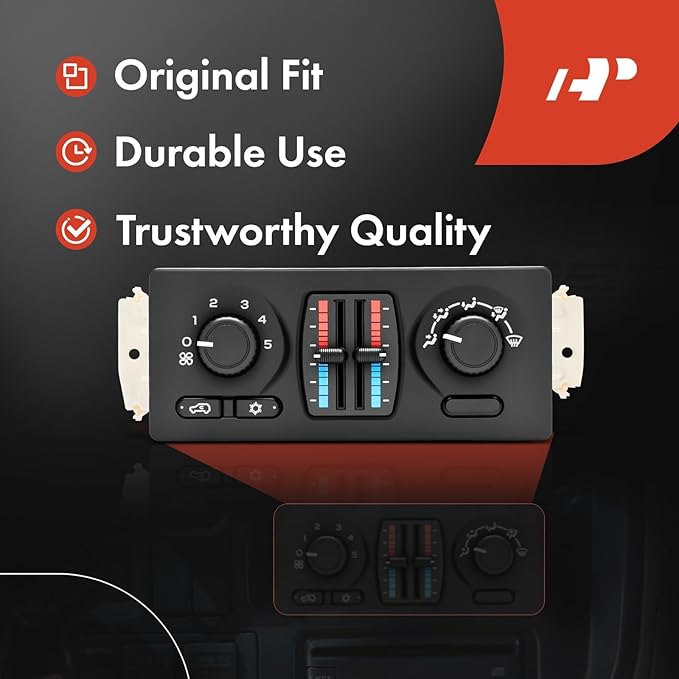 A-Premium Manual Climate Control Module A/C& Heater Control Panel Compatible - Image 6