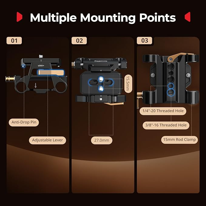 SMALLRIG Universal Mount Plate Kit - Image 5