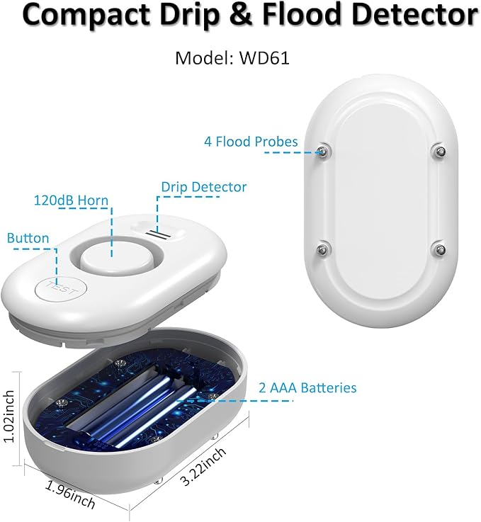 3 Pack WD61 Water Leak Detector - Image 2