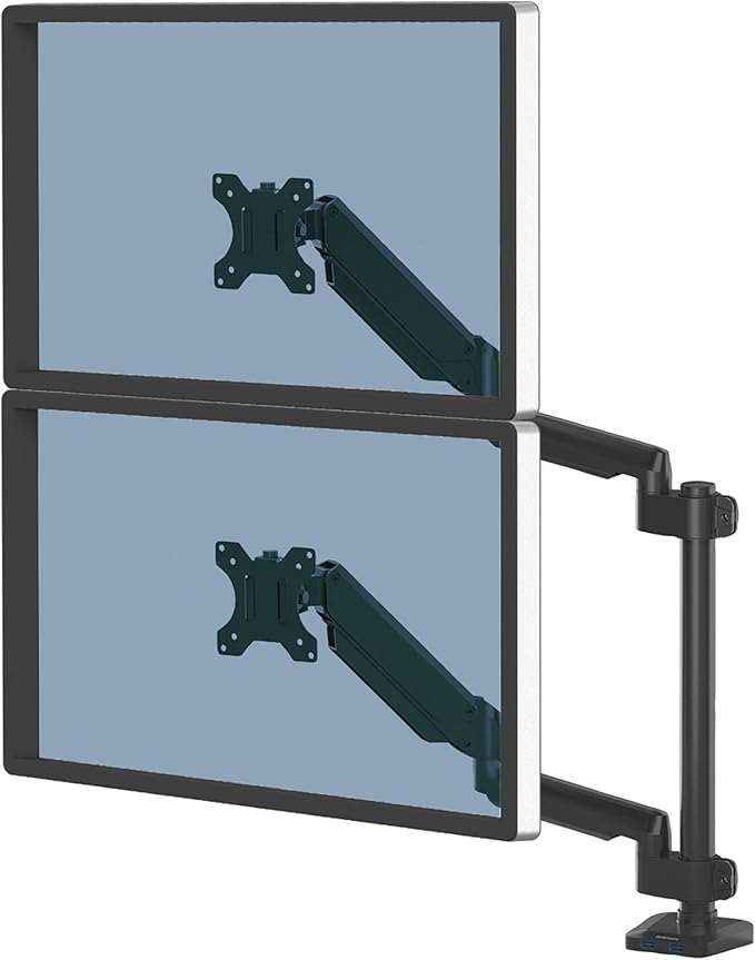 Fellowes 8043401 Platinum Series Stacked Monitor Mount, Adjustable Computer by FellowesBrands