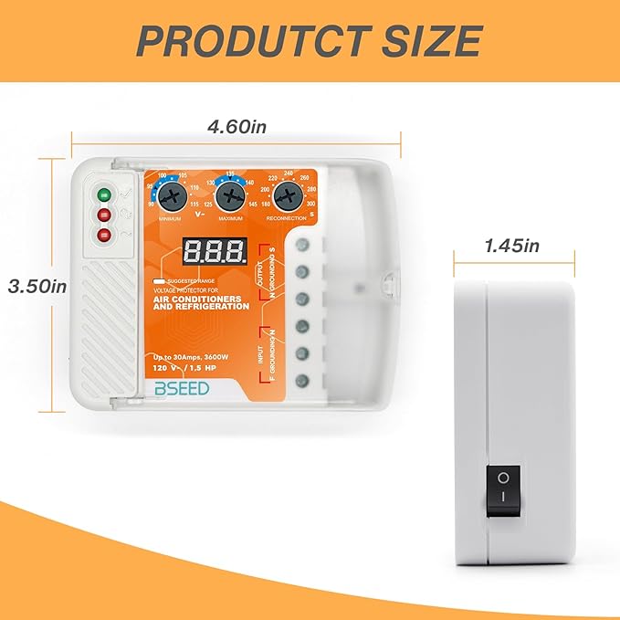 BSEED Surge Protector, Voltage Regulator, Wiring Heavy Duty Power Surge - Image 2