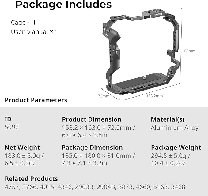 SMALLRIG R5 Mark II Cage for Canon R5 Mark II - Image 7