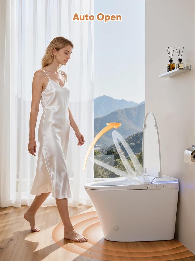 Smart Toilet with Auto Open/Close Lid - Image 6