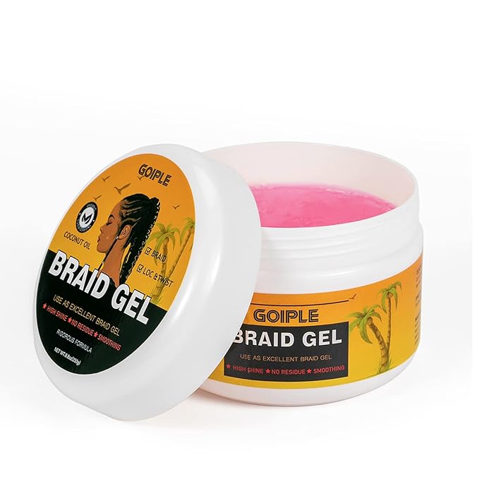 8.8OZ Strong Hold Braiding Gel for Twists, Cornrows - Image 7