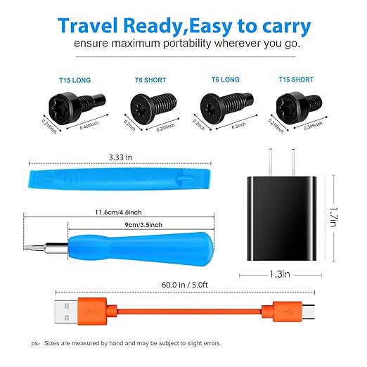CYJJZQ Fast Wall Charger Charging Cable Cord Orange & Replacement Ring Doorbell - Image 2