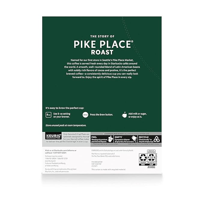 Starbucks Pike Place Roast K-Cups - Image 5