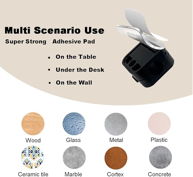Magnetic Cable Clips Cord Organizer Holder, Adhesive Phone Cable Wire Charger - Image 6