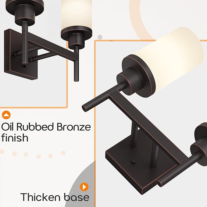 AONEON Wall Lights Over Mirror Bathroom Vanity Light Fixtures - Image 7