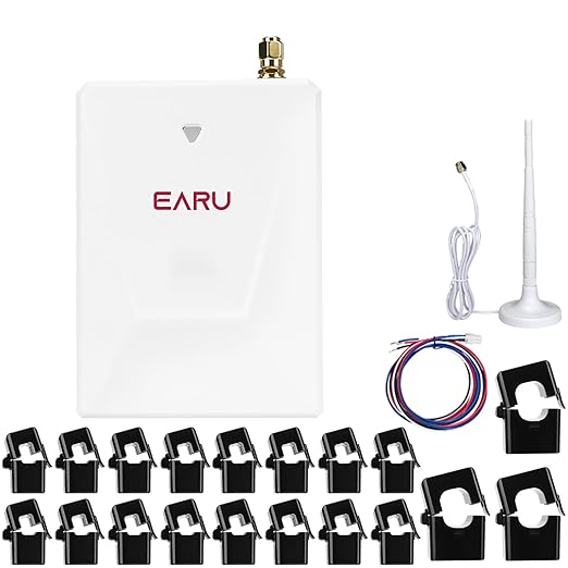 Smart Home Energy Monitor with 16 50A and 3-200A Circuit Level Sensors by EARUMZDQ