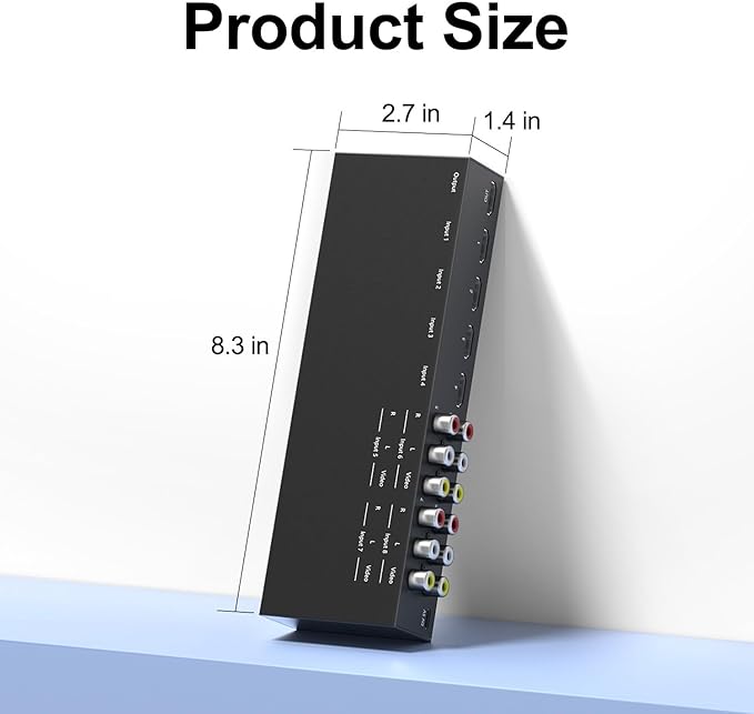 ZUZONG 4 AV to HDMI Converter + 4 HDMI2.0 Switcher 4 Way RCA Composite to HDMI - Image 5