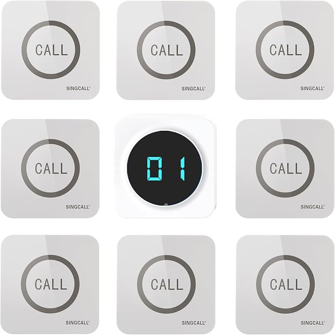 SINGCALL Restaurant Pager System Waiter Calling System Pagers and Beepers by SINGCALL