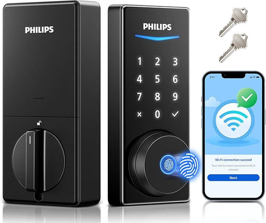 Philips Built-in WiFi Smart Lock, Keyless Entry Door Lock by Philips
