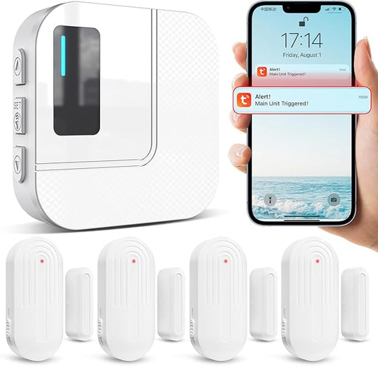 Door Chime, Sanjie WiFi Door Sensor Open Chime When Entering by SANJIEGuardSecurity