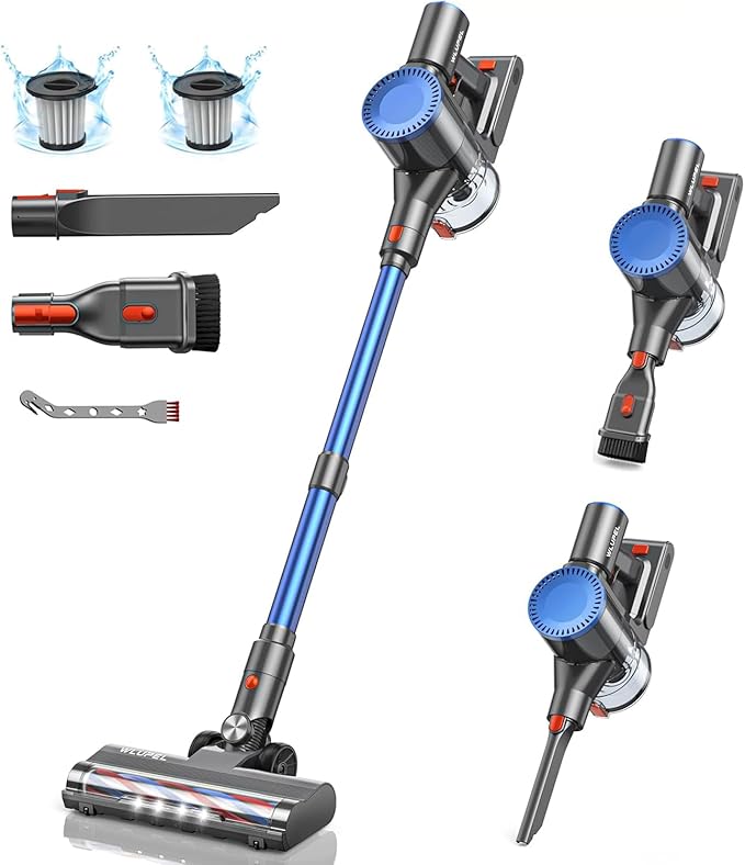 Cordless Vacuum Cleaner, 30Kpa/400W/45 Mins Small Stick Vacuum Cleaner by Unknown