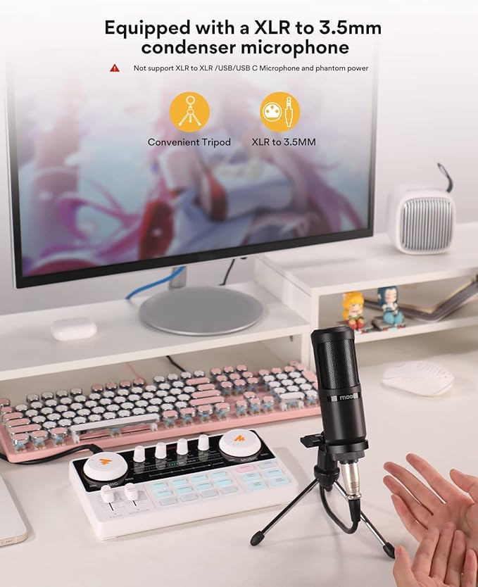 MAONO Podcast Equipment Bundle Audio mixer All-in-One Podcast Production Studio - Image 2